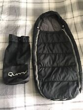 Quinny Pram Pushchair Baby Toddler Black Footmuff Cosytoes & Bag