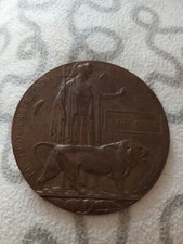WW1 Death Penny Plaque - HARRY KNIGHT 14 possibilities  memorial plaque