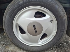 Saab 900 Classic Aero Alloy Wheels x4 with Great tyres (fit 9000) 195x60x15