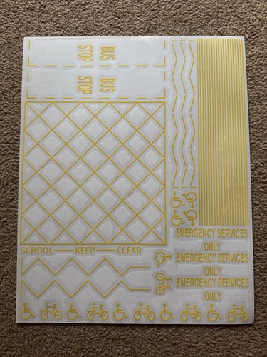 Gauge road markings vinyl - oo,