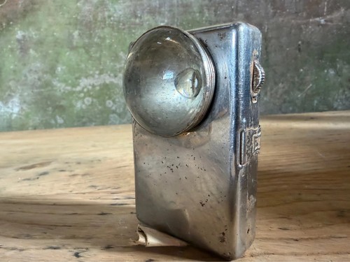 Vintage french metal pocket - metal,