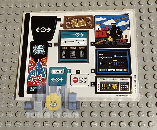 Lego city sticker sheet only - city,