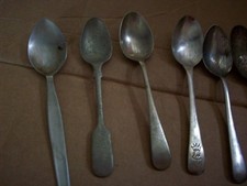 Tea spoons Bundle of 9 Antique