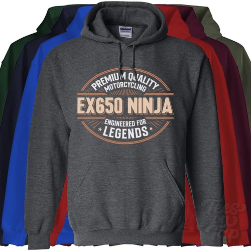 Ex650 ninja hoodie premium - ninja,