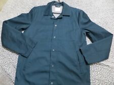 SKOVDE MENS SHACKET WITH POCKETS BLUE PRESS STUD FASTENING CHEST40" SIZE S