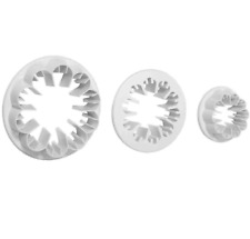 Set of 3 PME CARNATION FLOWER CUTTERS CAKE DECORATING ICING FONDANT SUGAR PASTE