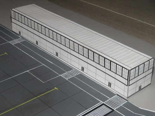 Model airport terminal - model,