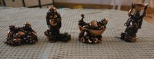Four Mini Buddha Figurines Home Decoration