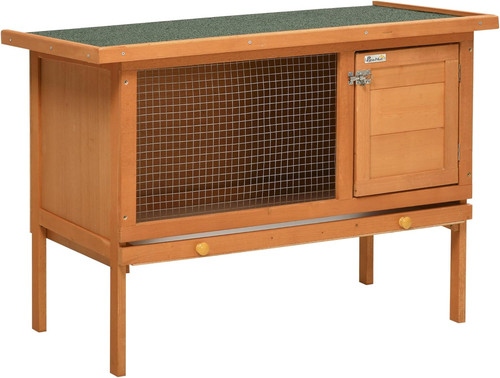 Wood rabbit hutch bunny cage - rabbit,