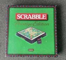 SCRABBLE Prestige Edition Electronic Timer Family Board Game Night ~ Complete