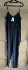 Topshop Size 16 Black Jumpsuit