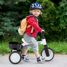 Kids Tricycle Toddler Trike Riding Toy with Carbon Steel Frame