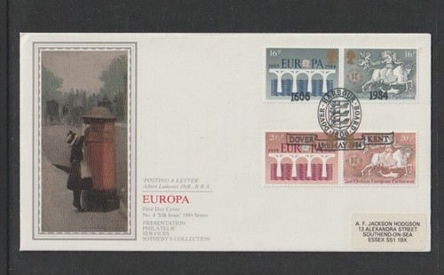 1984 sg1249 silk fdc - gb,