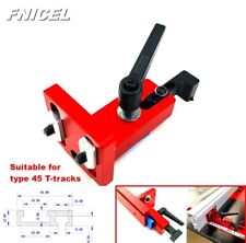 Miter  T-track Sliding Brackets Miter Gauge Fence Connector for Woodworking