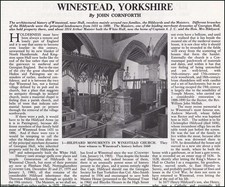 WINESTEAD, YORKSHIRE. SEVERAL PICTURES AND ACCOMPANYING TEXT, REMOVED FROM AN OR