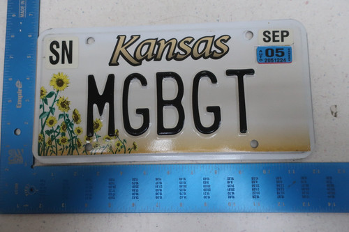 Kansas 2005 license - 2005,
