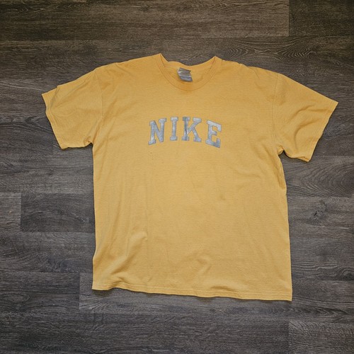 Vintage yellow nike - nike, spellout