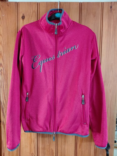 Hkm pink full zip equestrian - pink, 'equestrian'