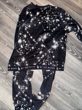 B BY TED BAKER Black Lounge-wear / Pyjamas Set ~ Size 16 ~Starry Night New Tags