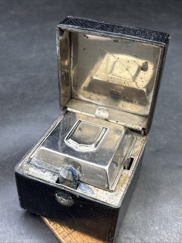 Pocket inkwell antique - inkwell,