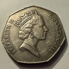 Rare Gibraltar Candytuft Flowers 1988 50p Collectors Coin Fifty Pence