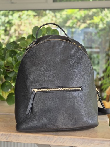 John lewis black leather - black,