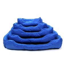 Dog Bed Blue Pet Puppy Faux