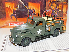MATCHBOX MODELS OF YESTERYEAR 1941 CHEVROLET ARMY FIRE TRUCK YYM35189