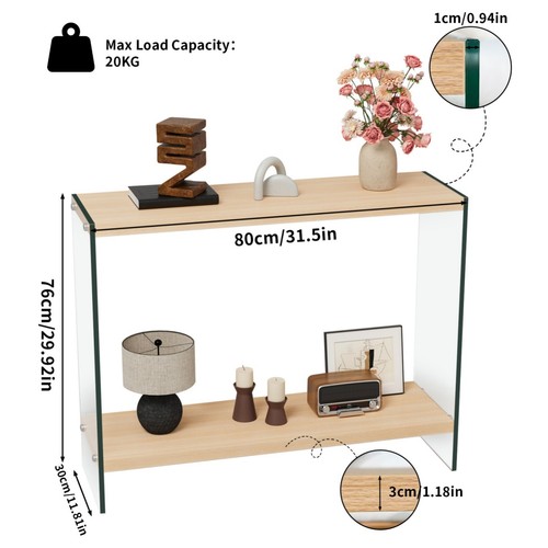 Modern glass console - glass,
