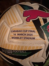 Match Used / Worn Carabao Cup Final Ball 2025 Newcastle United V Liverpool 