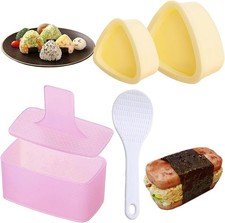 Onigiri Mould Set - 4 PCS Rice Ball Moulds for Sushi and Onigiri | Non-Stick Pl