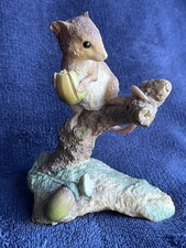 Mouse On Branch With Acorns By