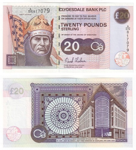 Clydesdale bank plc 20 - plc, £20