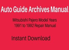 Mitsubishi Pajero Model Years