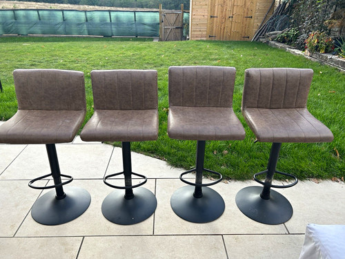 Set brown upholstered - 4,
