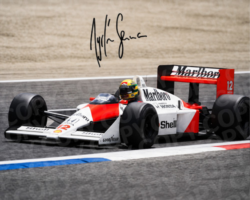 Ayrton senna 10x8 - senna,