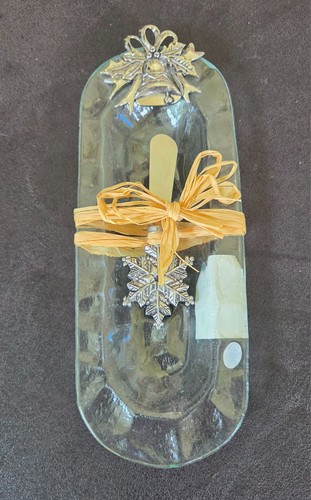 Glass silver ringing bells - glass, &
