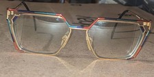 Vintage Cazal Eyeglasses Frames Mod 250 Col 411 Geometric Glasses
