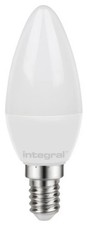 Frosted 3.4w LED Candle Bulb 2700K Non Dimmable E14 250lm =25w Integral
