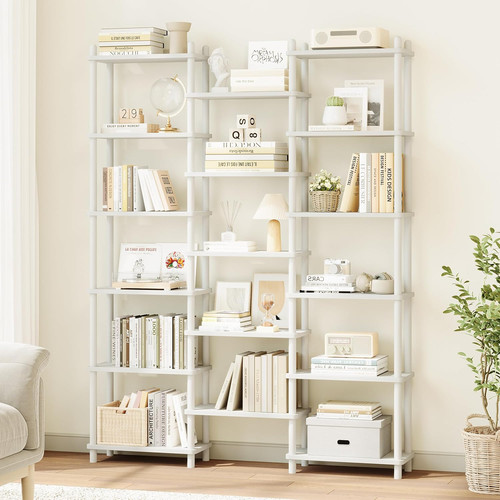Triple wide wooden bookshelf - wide,