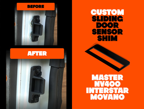Sliding door sensor - shim, fix
