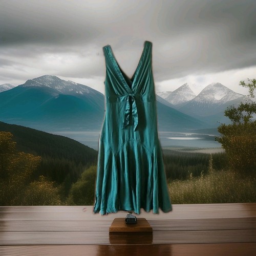 Ted baker green silk satin - silk,