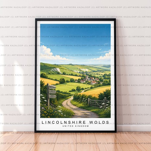 Lincolnshire wolds unframed - lincolnshire,