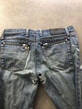 mens gucci jeans 30 To 31 Leg . 28 Leg Heavily Distressed. Ripped . Authentic