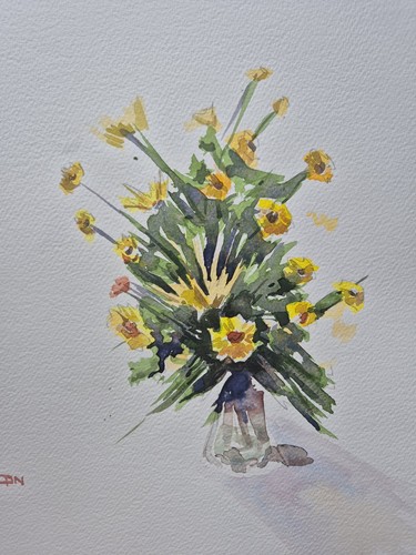 Flowers still life watercolour - life,