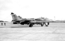 6 Sqn, Jaguar GR.1, XX743 'EG' at Culdrose, 22 Jul 1981 - Original B&W neg