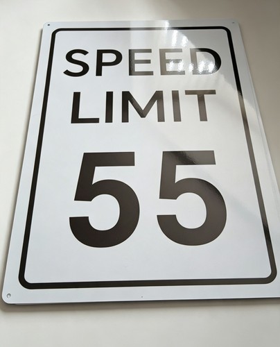 Speed limit sign - speed, 55