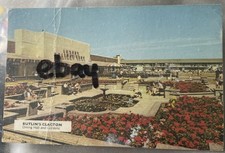 BUTLINS CLACTON VINTAGE POSTCARD USED 1968 DAMAGED CREASED DINING HALL & GARDENS