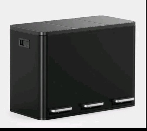 Black recycling kitchen - black, bin
