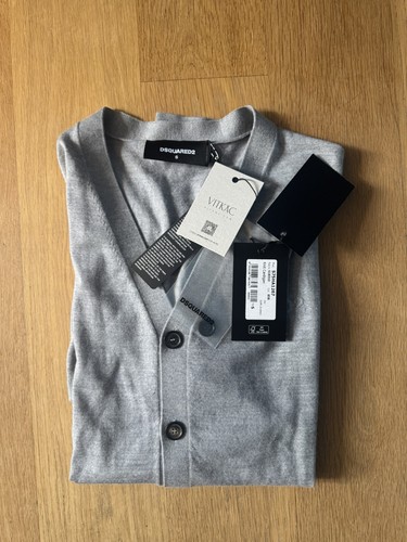Dsquared2 grey wool cardigan - wool,